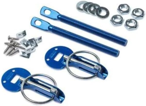 Sparco 01606AA Blue Hood Pin - Set of 2