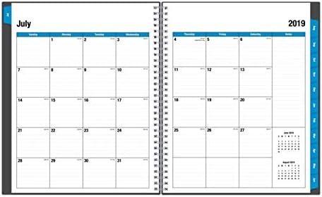 Blue Sky 2019-2020 Academic Year Weekly & Monthly Student Planner, Flexible Cover, Twin-Wire Binding, 8.5" x 11", Collegiate