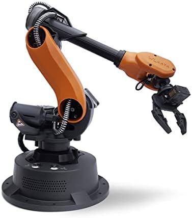 wlkata Mirobot Educational Kit 6 Axis Robot Mini Programmable Gripper arm Lightweight Educational Desktop Robotic arm 6DoF Lightweight Desktop Robotic Arm for K12 or 3D Printer