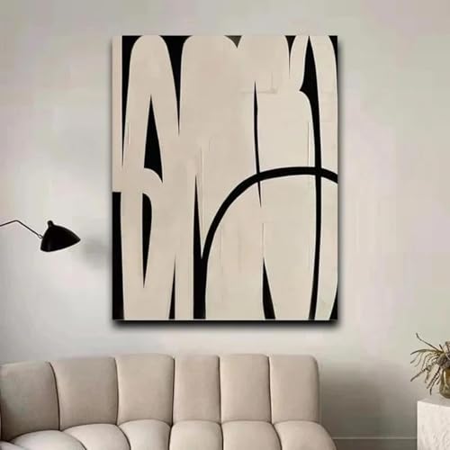 Art mural texturé pour salon et chambre moderne avec toile 60x80cm