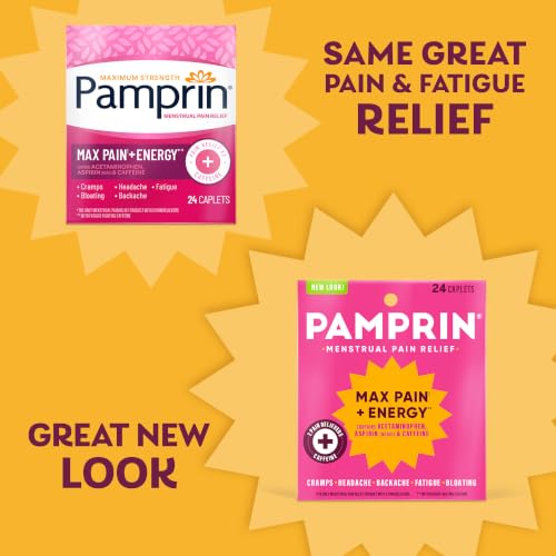 image for Pamprin Maximum Strength Max Pain and Energy Formula, Menstrual Period
