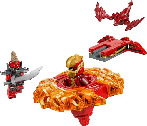 LEGO Ninjago La toupie Spinjitzu du Dragon de Kai Jeu de Construction avec 2 éléments de Pouvoir et 2 minifigurines Idée Cadeau pour garçons et Filles dès Amateurs de la série TV 71823 - vue 9