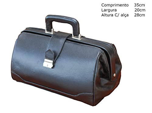 Maleta Para Médico Retro em Couro Legitimo