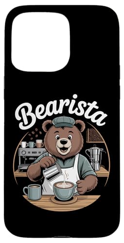 Bearista Bear Funny Coffee �X�}�z�P�[�X iPhone 15 Pro Max �p