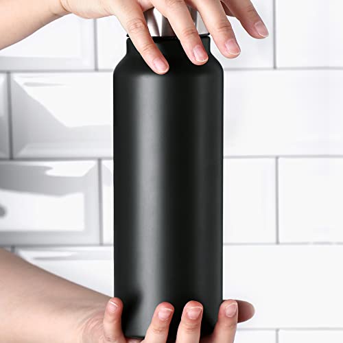 Bergner Garrafa de água 750 ml de aço inoxidável verde caminhada em qualquer lugar, 750 ml verde