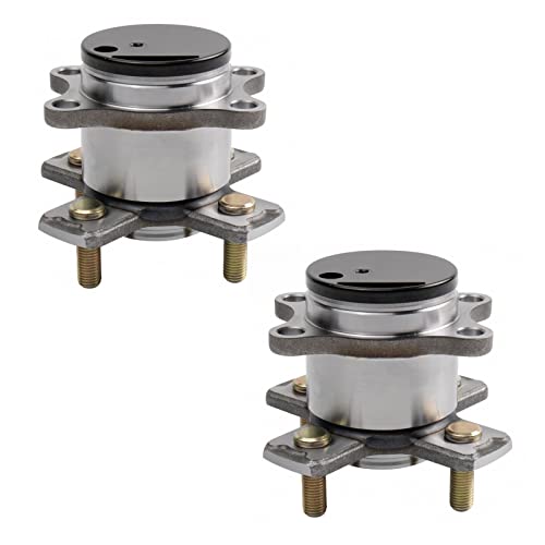 Image of TRQ 2 Piece Rear Wheel Bearing & Hub Assembly Set Compatible with 2015-2020 Honda Fit