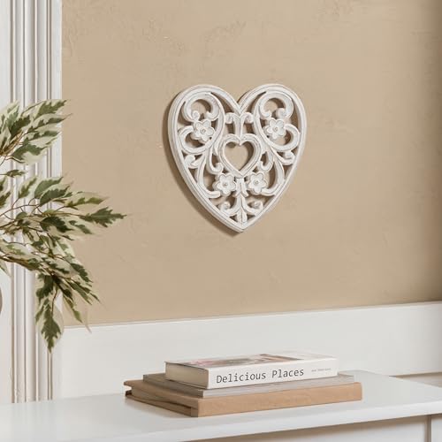 Image of JFY Designs Charity Hand Carved Wood Medallion Wall Panels Bedroom Decor