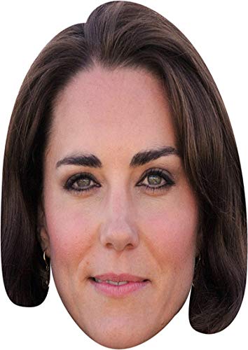 Kate Middleton Celebrity Cardboard Party Face Mask Fancy Dress