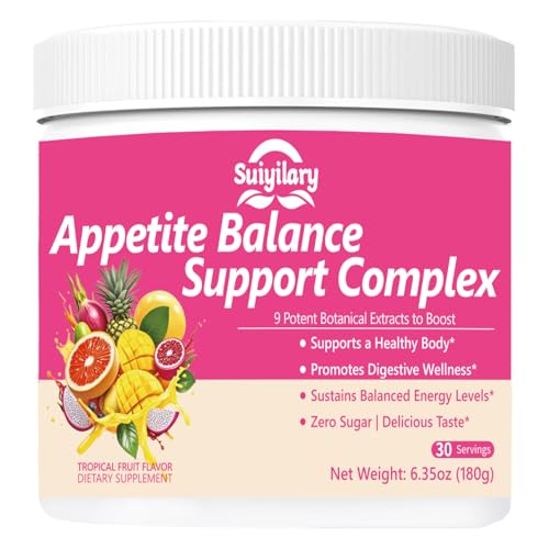 Image of Suiyilary GLP-1 Booster Supplement Powder, Yerba Mate, Natural 9 Plant Extracts, Activate GLP-1 Production, Digestive Gut Healthy for Women Men, Sugar-Free Tropical Fruit Flavor, 30 Servings