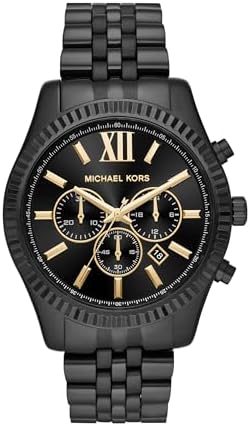 Michael Kors Lexington Analog Black Dial Men's Watch-MK8603