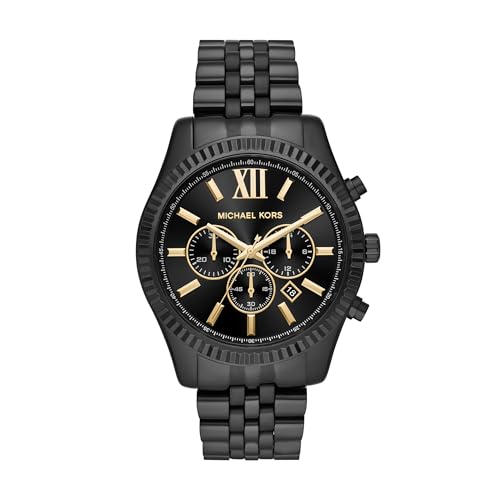 Michael Kors Lexington Chronograph Black Stainless Steel Men's Watch (Model: MK8603)