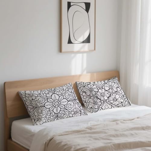 Housse coussin 40x80 imperméable en lin gris avec fermeture éclair - 6