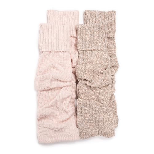 Image of MUK LUKS Women's 2-Pair Tall Ribbed Microfiber Leg Warmers