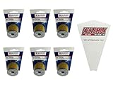 Cyclemax Six Pack compatible with Suzuki Oil Filter 16510-29F00 Contains Six Filters and a Funnel