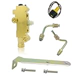Femibon PV2 Brass Disc/Drum Disc Front Drum Rear Brake Proportioning Valve & Mount Bracket Connector Kit, Compatible with for Chevy Buick Classic Car & Truck, Replace part 172-1353