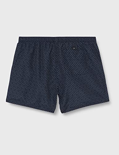 Armani Exchange Men's Recycled Polyester Boxer Swimwearw/Slits. Micro Patterns with Ax Logo Mixed3