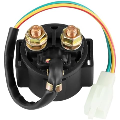 Sollon Starter Solenoid Relay for 4-Stroke GY6 Engine 50cc 150cc 200cc 250cc ATV Dirt Bikes Scooters Go Kart Dne Buggys Quad 4 Wheelers Pit Bike Moped Roketa SSR Taotao Sunl Coolster Cover