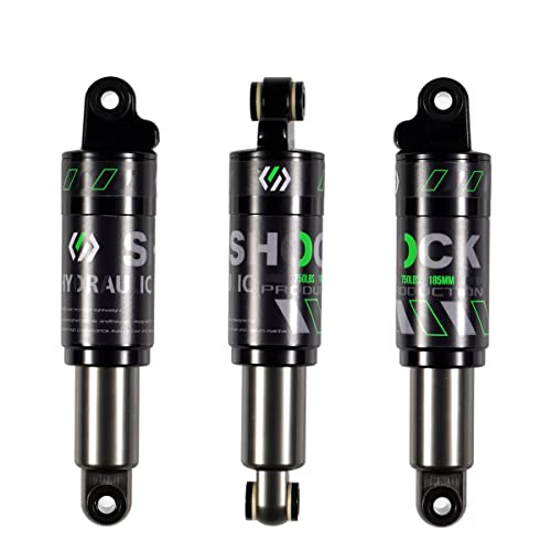 Chooee Mountain Bike Rear Shock absorber Rear Oil MTB Damper 120mm/125mm/150mm/165mm/185mm/190mm/200mm Bicycle Rear Damper 185mmx750lbs