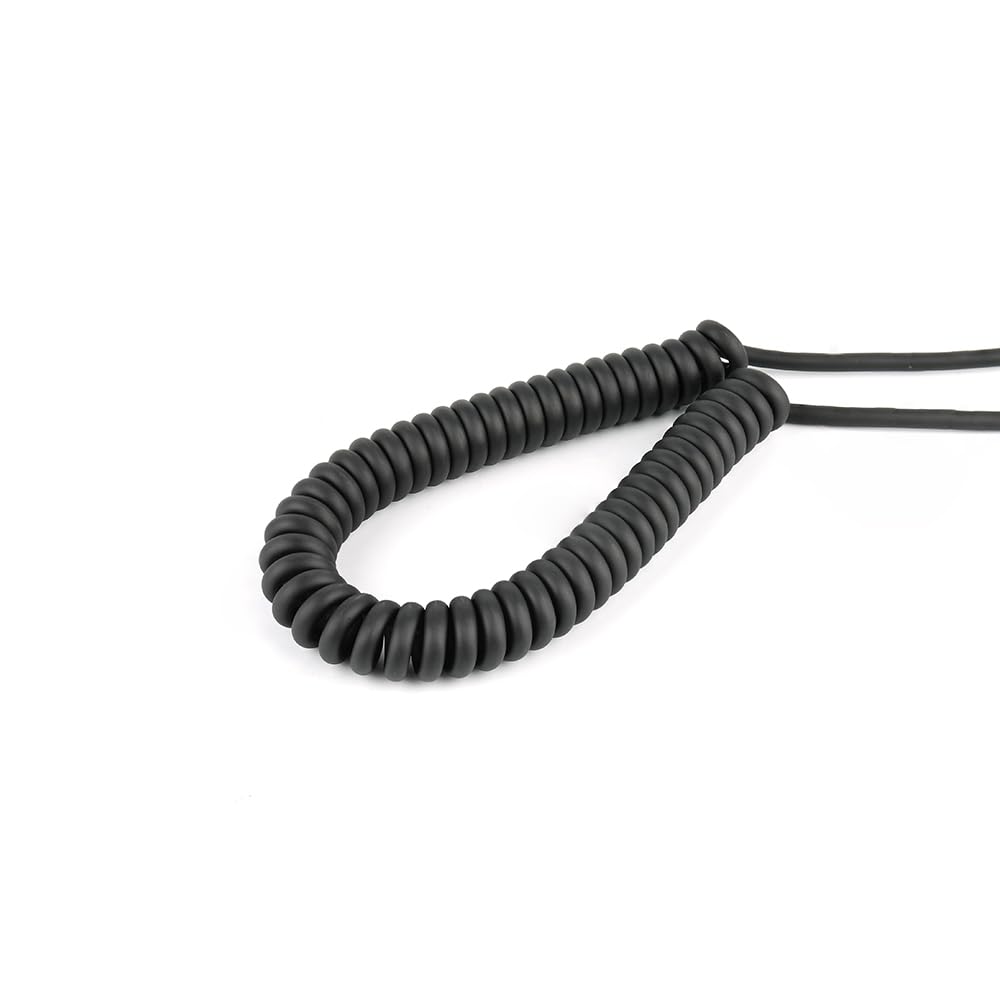 ISMA - Kit radio da casco per radio da corsa, microfono dinamico, asta flessibile con cavo a spirale e jack da 3,5 mm