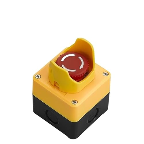 CZKE Emergency Stop Push Button Switch Control Box Elevator With Protection Cover Waterproof Enclosure 22mm Mounted(10)