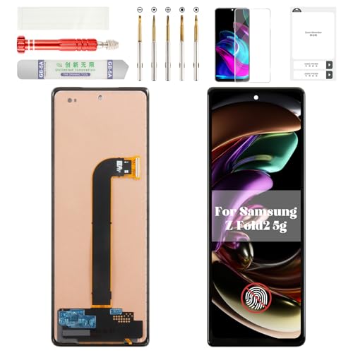 TFT for Samsung Z Fold 2 Screen Replacement for Samsung Z Fold 2 LCD Screen Display for Samsung Galaxy Z Fold2 5g Digitizer Touch Screen Assembly Kits SM-F916 Black (Without Fingerprint Function)
