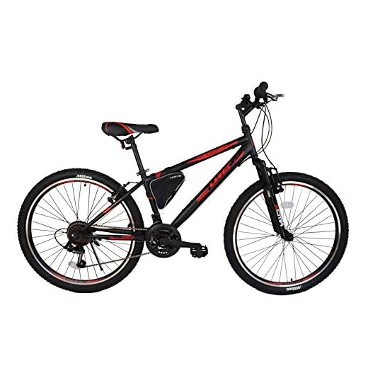 Ümit Bicicleta 24" XR-240, Juventud Unisex, Negro/Rojo, Mediano