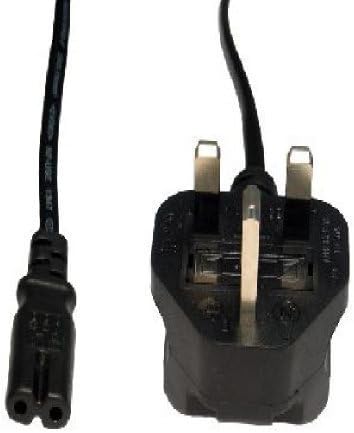 2 Pin Mains UK Fig8 Power 3 Amp Fused IEC 60320 C7 Figure 8 UK Plug Lead Cable 2 Pin Fig 8 UK Mains Power Wall 240v Cable suitable for Samsung Philips LG Sony PS4 - Image 3
