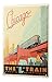 Produktbild LEotiE SINCE 2004 Blechschild Wandschild 30x40 cm Vintage Retro Metallschild Reisen Küche Chicago Hochbahn