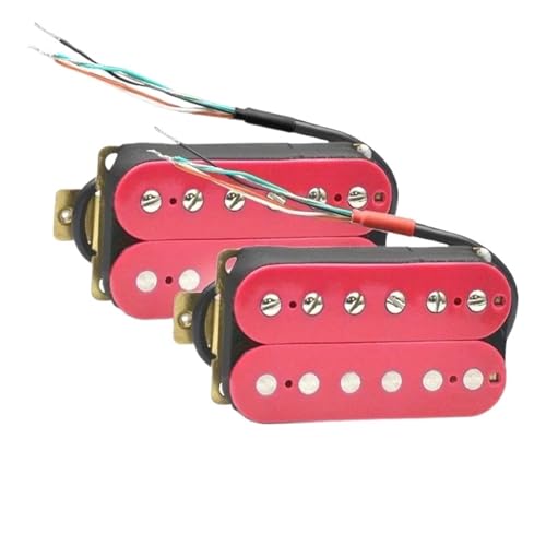 エレキギターピックアップセット エレキギター ダブルコイル ハムバッカー エレキギター ピックアップ ブリッジまたはネック ピックアップ マルチカラーを選択(Q)