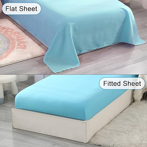 Wowelife Toddler Bedding Sets for Boys, Premium 4 Piece Toddler Bed Set Dinosaur, Blue Toddler Comforter Set, Super Soft and Comfortable for Toddler 3 41m2i5prTiL. AC