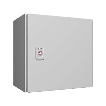 Rittal 1033.000, Wall-mounted AX Enclosure, Carbon Steel, 11.8" Height x 11.8" Width x 8.27" Depth