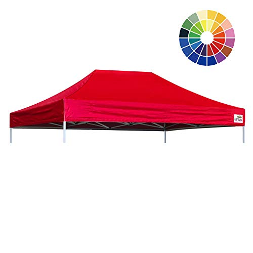 Eurmax Pop Up Canopy Top Gazebo Tent Cover Replacement Top Only (10x15, Red)