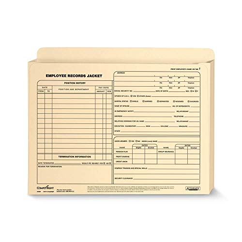 ComplyRight Employee Record Jacket, Expandable Letter Size | 12