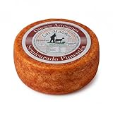 Queso Artesano Semi Curado Pimentón 100% de Leche de Cabra Entero 500 gr | Queso Gourmet Elaboración Tradicional y Casera con Ganadería Propia | Sabor Único y Natural | Caja de Madera (SIN CAJA)