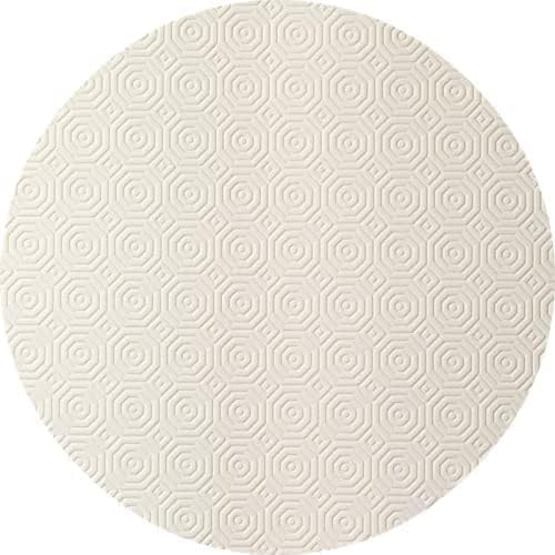 Table Protector ROUND Heat Resistant Felt Cream Grey Beige Brown HEAT RESISTANT (Cream, 105.cm (41" inch)) โ image 1