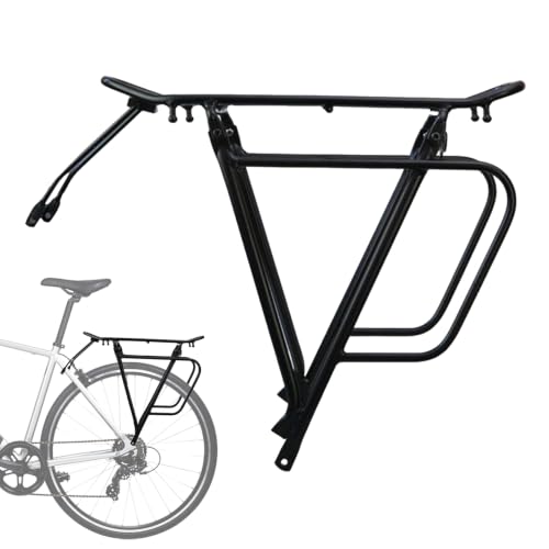 Transportador trasero de bicicleta de cicloturismo y soporte robusto para alforjas