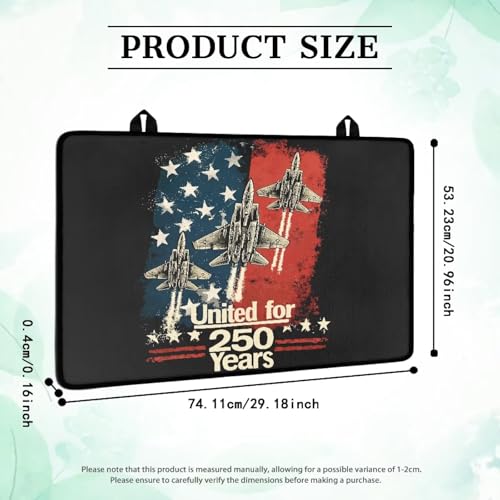 Image of Patriotic Electric Stove Insulation Pad Heat Dish Drying Mat for Kitchen 30x21 Inch Cooktop Stove Guard Protector Extra Large Mat 4th of July Decor, 250 Years Planet