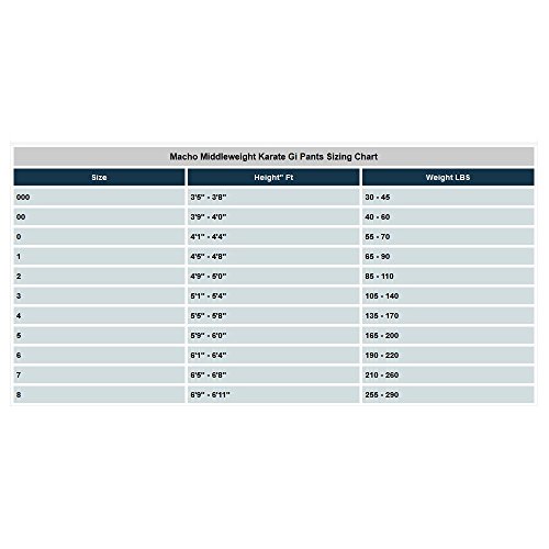 ProForce Gladiator 8oz Karate Pants w/Elastic Waist - White - Size 4