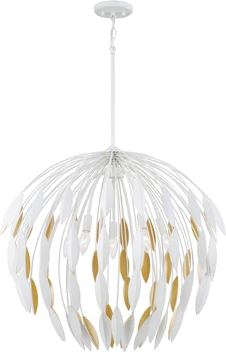Capital Lighting 351851WE Artisan Nature Garden-Inspired Cascading Leaves Pendant Ceiling