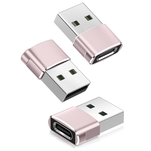 image for Basesailor USB to USB C Adapter 3 Pack,Type C Female A Male Charger Co