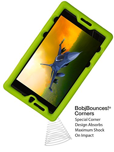 Bobj Rugged Case For Nvidia Shield Tablet K And K1 - Bobjgear Custom Fit - Patented Venting - Sound Amplification - Bobjbounces Kid Friendly (Gotcha Green) #TOP4