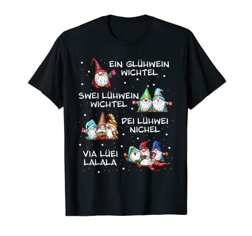 Ein Glühwein, swei Glühwein Wichtel Weihnachten Elfe lustig T-Shirt Cover