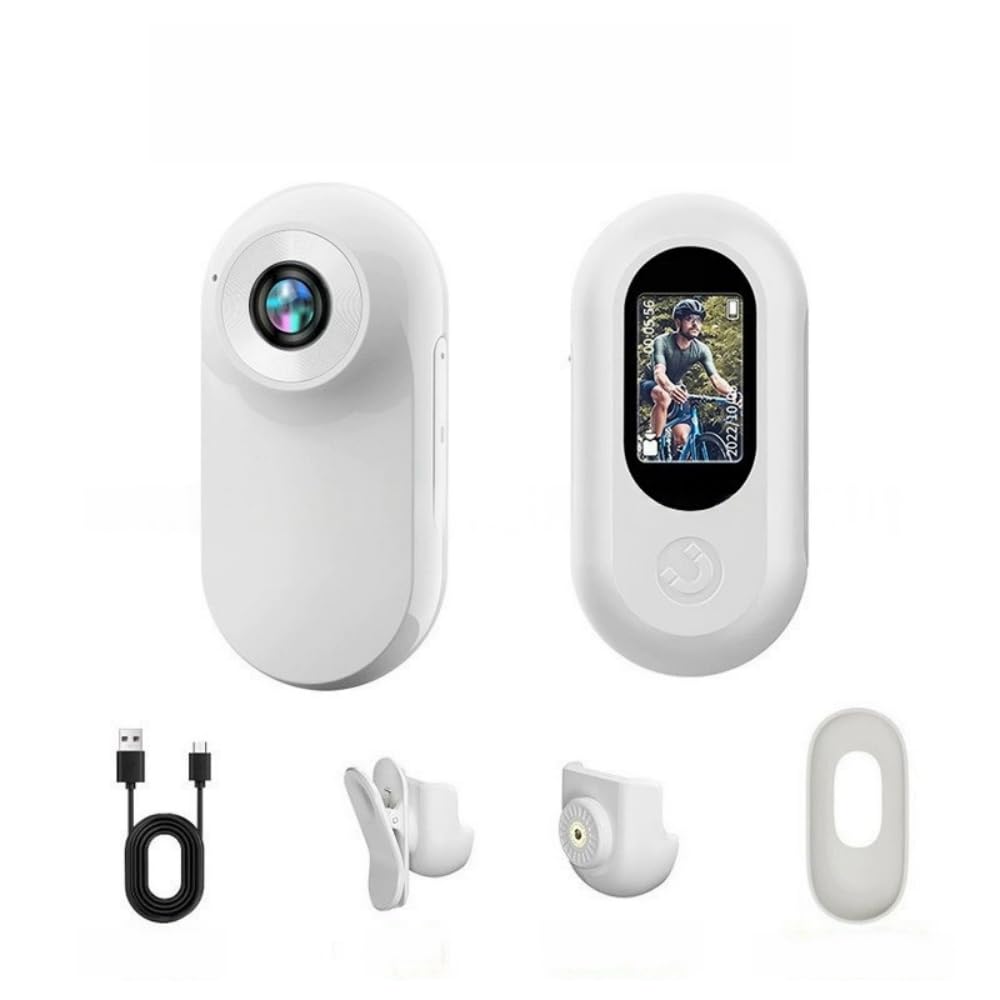 Câmera de Polegar 1080P Action Camera Esportiva Portátil com Tela HD 0 96 Polegadas Foto
