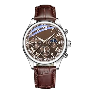 Watch Classique - Montre Masculine Classique | Montre-Bracelet pour l'homme | Montres à Sangle en Cuir imperméables, Montre-Bracelet décontractée pour Hommes, Affaires | Montres masculines Sangle en