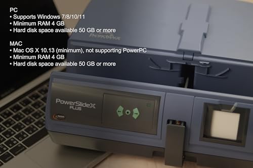 Pacific Image Electronics POWERSLIDE X PLUS 35Mm Slide Scanner. Auto Batch Scan Mounted Slides. Maximum 50 Slides/Batch Scan. 10000 Dpi/True Color. 4.2 Dynamic Range. Mac/Pc. thumb #7
