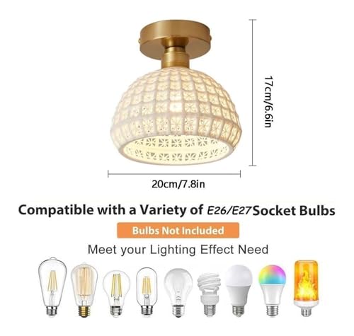 Lampe en osier avec cordon réglable solution pour plafond bas ou haut