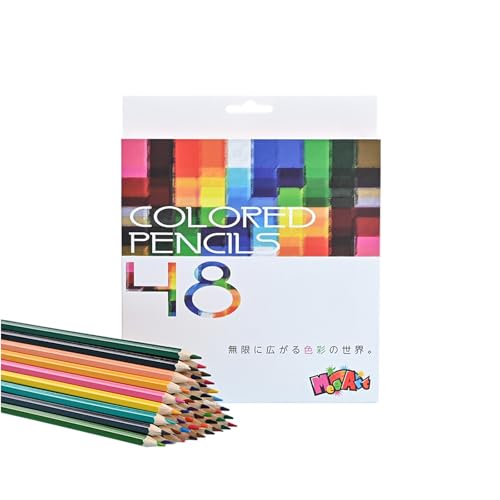 Amazon | 色鉛筆 48色セット Meg ART いろえんぴつ 六角形 NCA