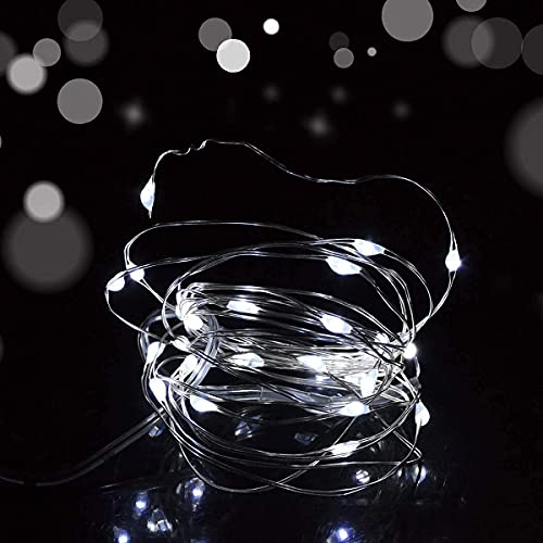 Image of Desidiya Indoor /Outdoor Copper Fairy String Decoration Lights with USB Cable (10 Meters-White)