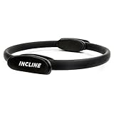 Incline Fit Pilates Ring - Firm Resistance Magic Circle for Toning, Stretching or Strengthening Abs, Legs, Thighs & Core; Travel-Friendly Fitness Ring