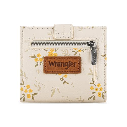 Montana West X Wrangler Womens Small Wallet Bifold Cute Wallet for Girls RFID Money Organizers with Zipper Coin Pocket